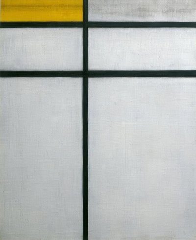 Composition with Yellow by Piet Mondrian